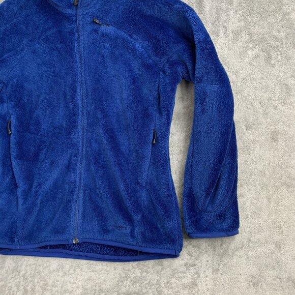 Patagonia R4 Jacket Women's Medium Blue Soft Sherpa Fleece Outerwear Hiking - Picture 5 of 12